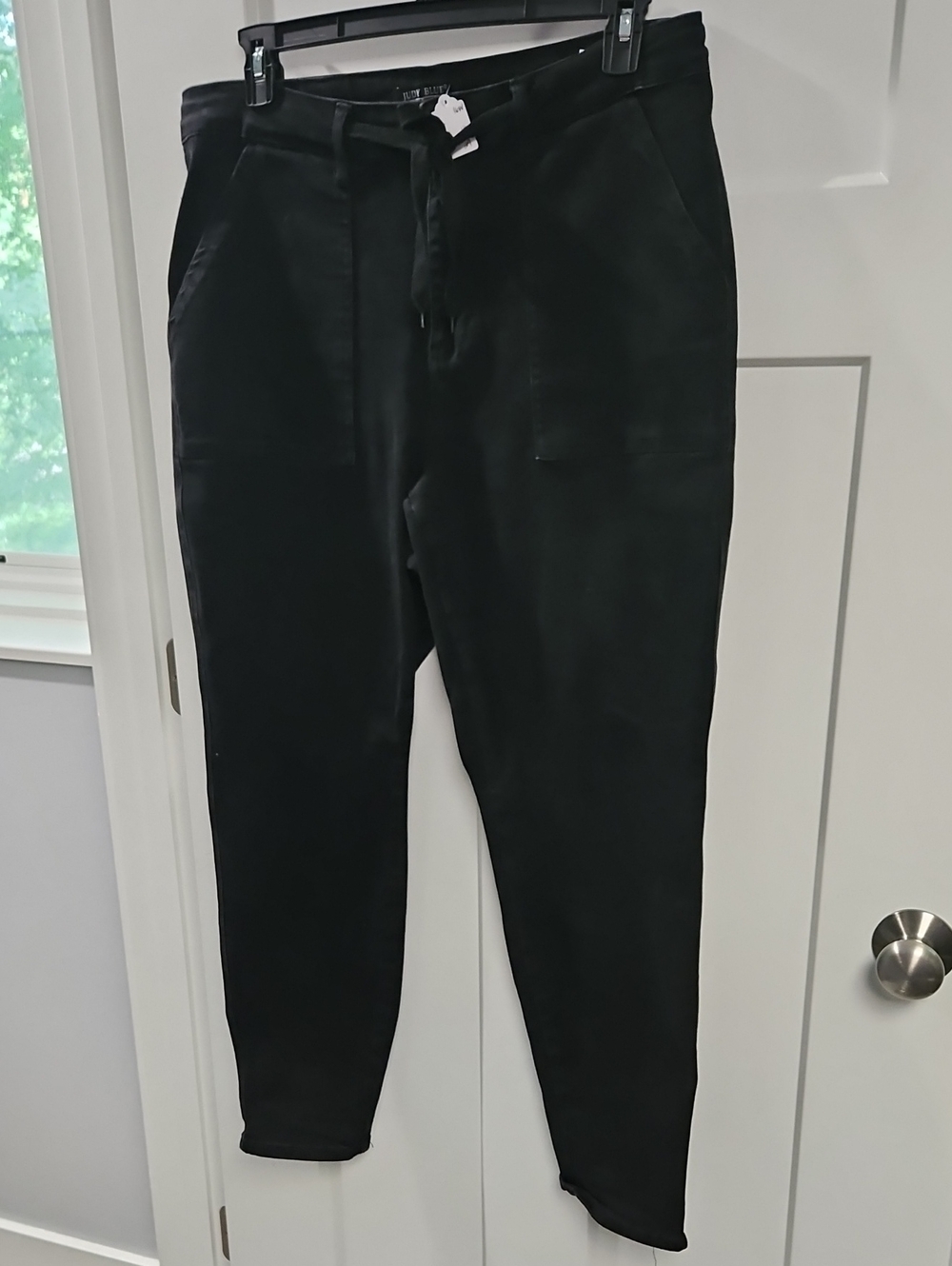 Judy Blue Black Tapered Jogger Sweatpants